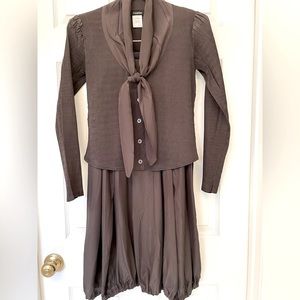 Cotélac brown top and skirt